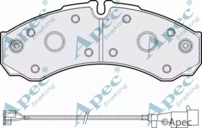 APEC BRAKING pad2078 -  Комплект тормозных колодок, дисковый тормоз